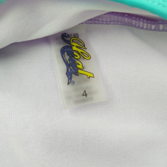 NWT Girls Flamingo UPF 50+ One Piece Swimsuit - Picture 4 of 5